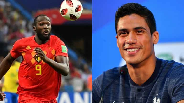 Romelu Lukaku (Belgium) vs Raphael Varane (France)