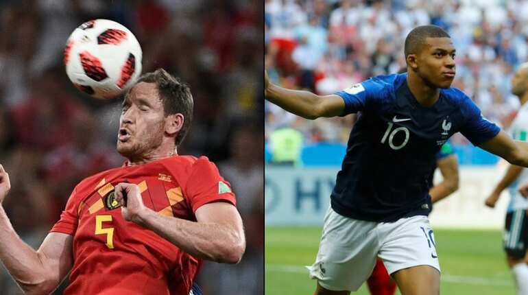Kylian Mbappe (France) vs Jan Vertonghen (Belgium)