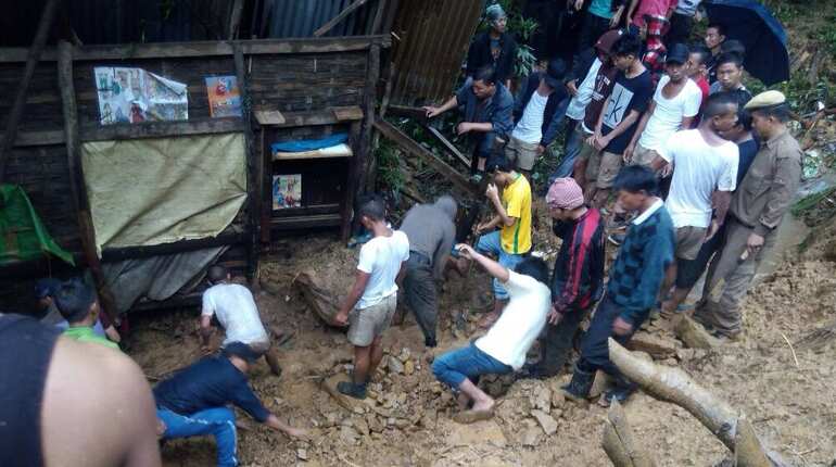Nine killed in landslide in Manipur's Tamenglong district