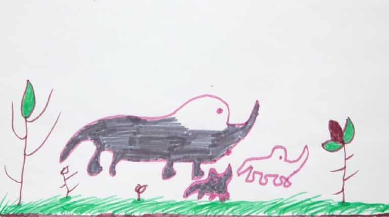 An elephant symbolizes a lost sibling