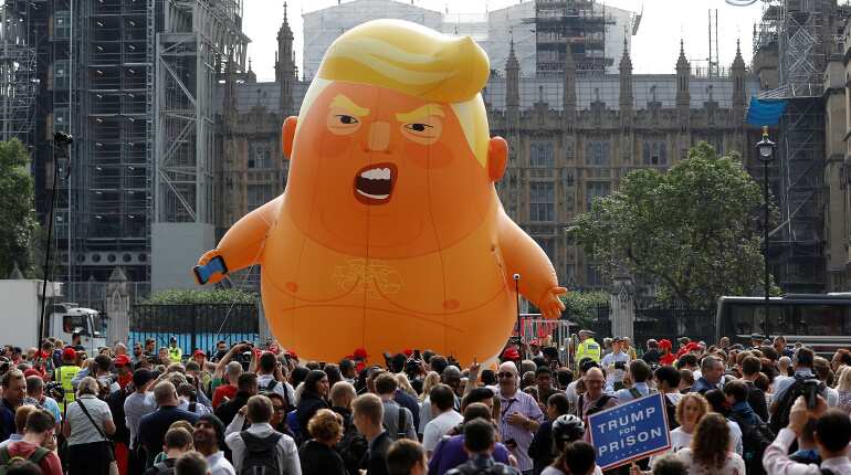 Trump Baby' blimp to fly in London for US president's visit