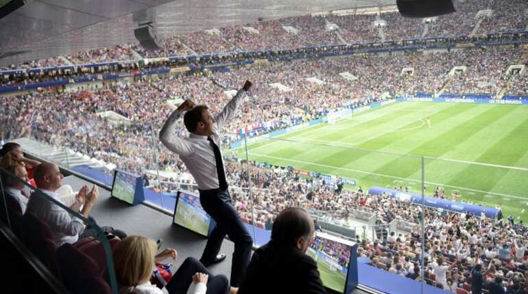 France President's epic reaction to victory