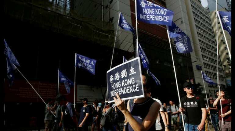 In a first, Chinese-ruled Hong Kong moves to ban separatist group In a first, Chinese-ruled Hong Kong moves to ban separatist group