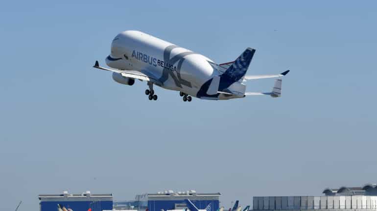 An aircraft takes off from a runway