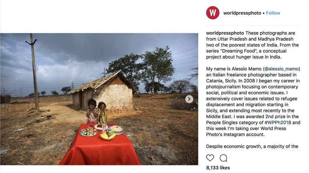 Italian photographer shows kids with 'fake food' to highlight hunger in India