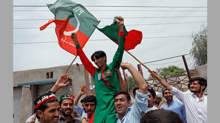 Imran Khan declares victory in Pakistan election, opponents say assault on democracy Imran Khan declares victory in Pakistan election, opponents say assault on democracy