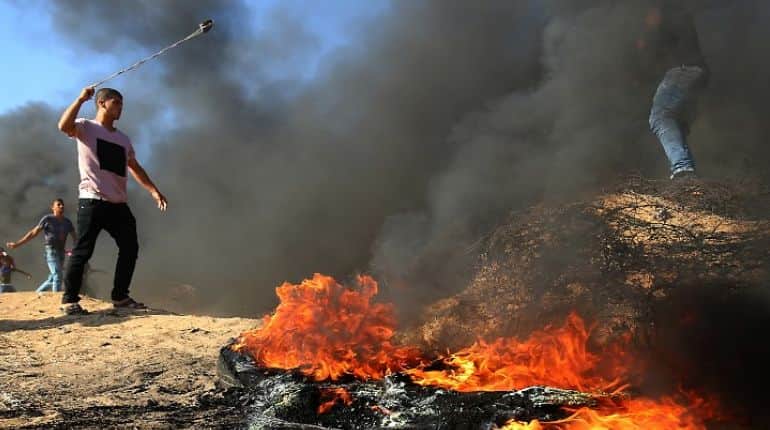 Four Palestinians killed by Israeli fire in border clashes Four Palestinians killed by Israeli fire in border clashes