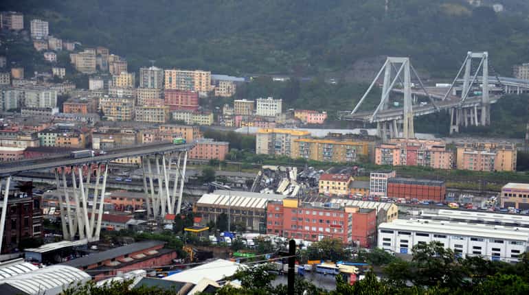 Train services around Genoa have been halted