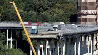 Genoa starts demolishing disaster bridge six months on