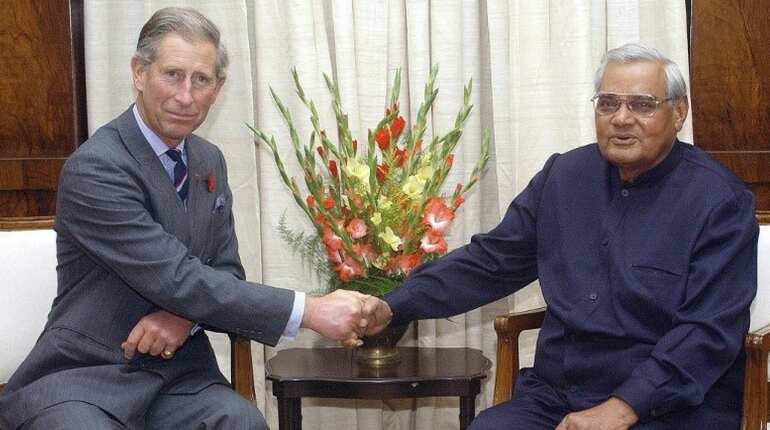 Late PM Atal Bihari Vajpayee with Prince Charles