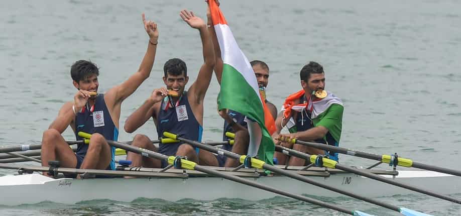 Asian Games: India wins gold medal in men’s quadruple sculls rowing event