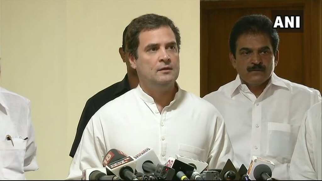Rahul leads foot march on Mahatma Gandhi's birth anniversary