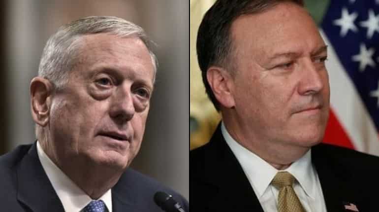 US Defence Secretary James Mattis, Secy of State Mike Pompeo to arrive in India tomorrow