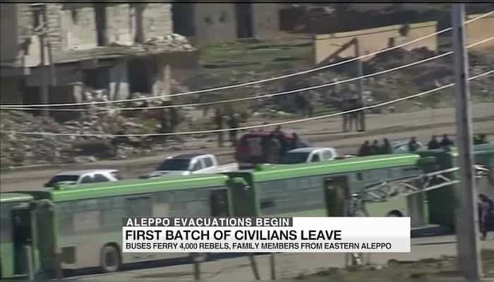 Aleppo evacuation begins