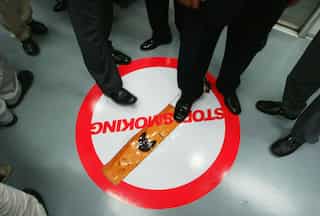 Every cigarette rots you, inside out