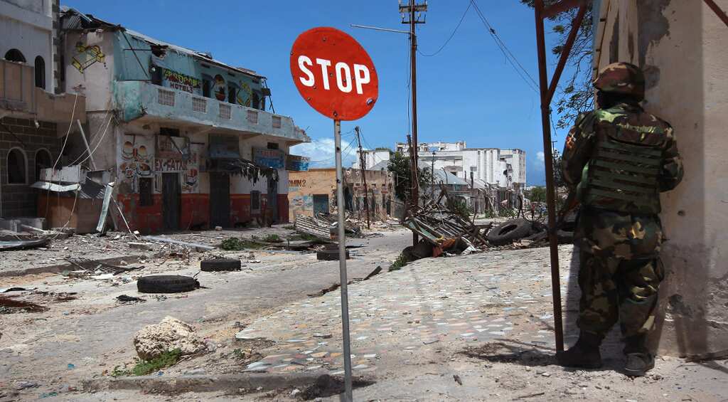 Somalia Islamist group al Shabaab launch suicide bomb attack before storming inside Mogadishu hotel