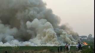 India: Lake catches fire in Bengaluru