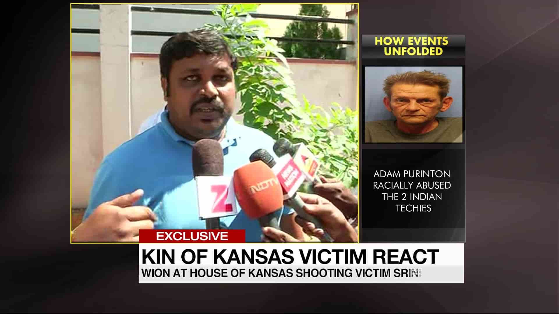 Watch Kansas shooting victim's family reacts South Asia News