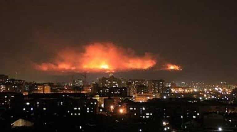 Ukraine struggles to contain arms depot fire, blames 'sabotage' Ukraine struggles to contain arms depot fire, blames 'sabotage'