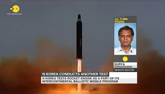 North Korea conducts tests rocket engine possibly for ICBM