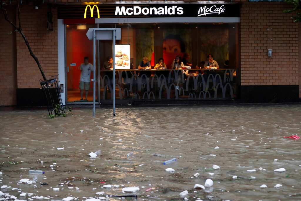 WATCH: Typhoon Hato hits Hong Kong, South China, 3 people killed