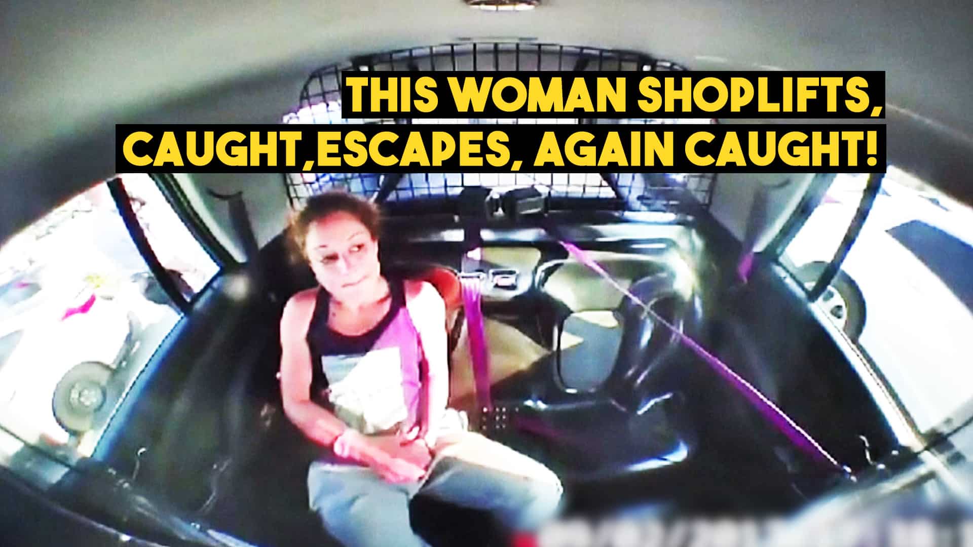 Texas woman slips out of handcuffs and drives away in police car for a ...