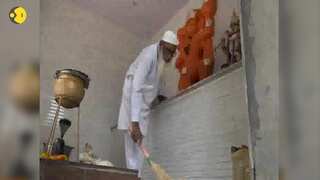 Watch: How Muhammad Hussain takes care of Hindu temple in Agra