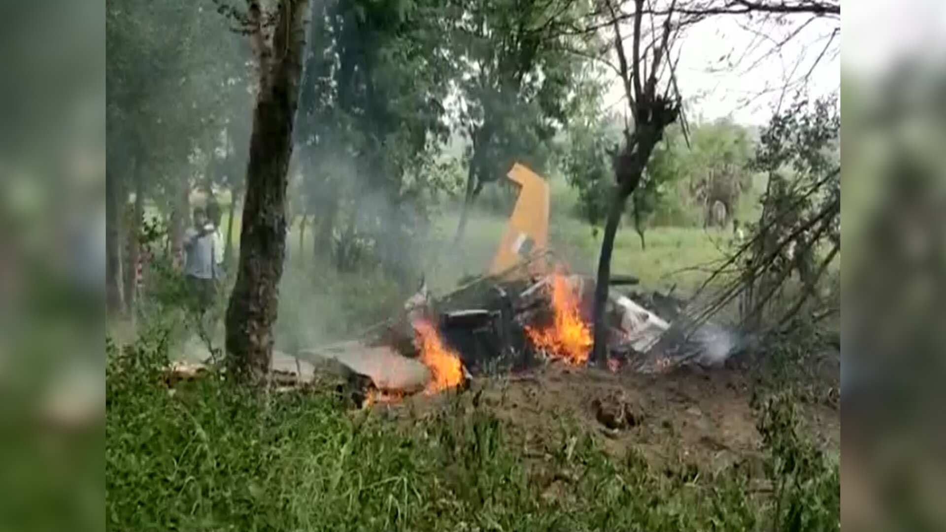 WATCH: IAF training aircraft crashes near Hyderabad, pilot safe WATCH: IAF training aircraft crashes near Hyderabad, pilot safe