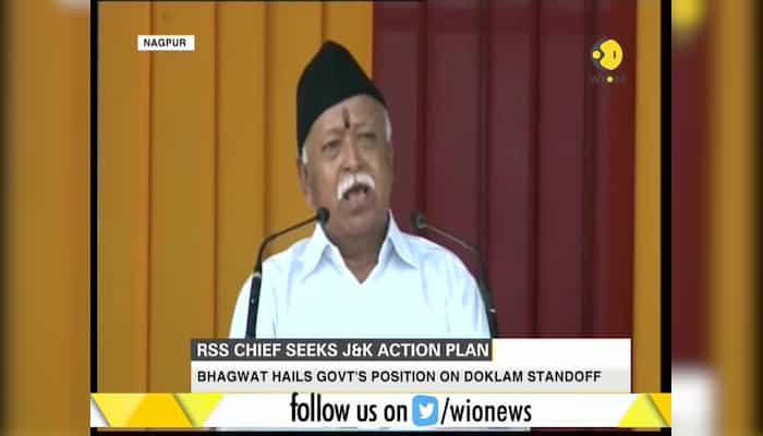 RSS Chief Mohan Bhagwat lauds Indian government's J&K's policy