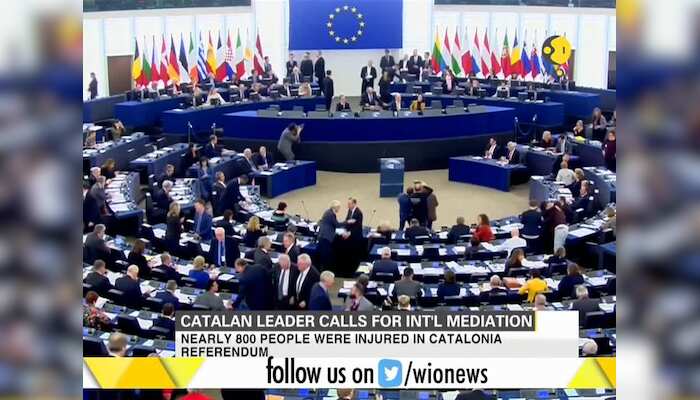 Catalan leader calls for global intervention in violence during referendum