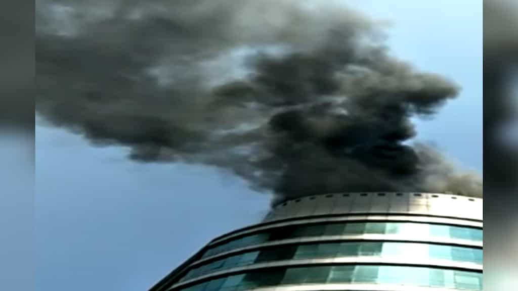 WATCH: Fire breaks out in Reliable Tech Park in Airoli, Navi Mumbai