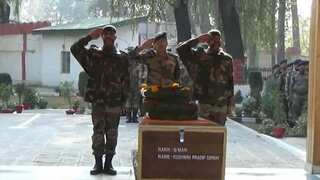 Watch: Army pays tribute to 2 soldiers killed in Pulwama gunfight