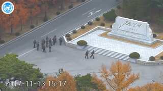 Watch: CCTV footage of North Korean soldier crossing to South Korea