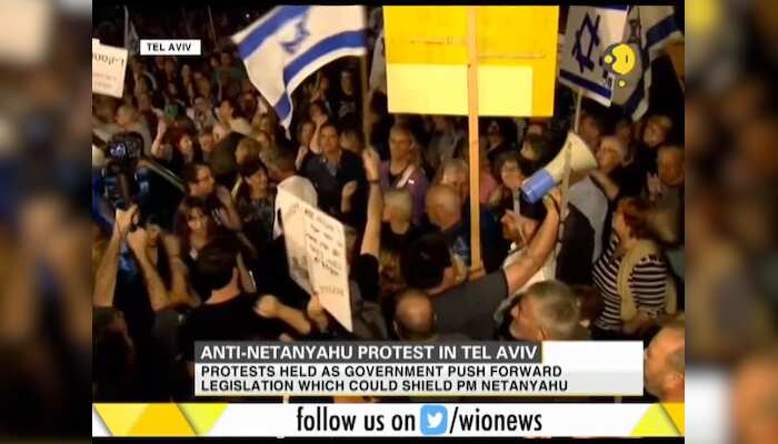Anti-Netanyahu protests erupt in Tel Aviv