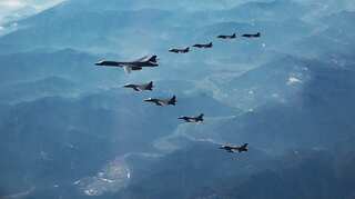 Watch: US B-1B bombers join aerial drill with South Korea