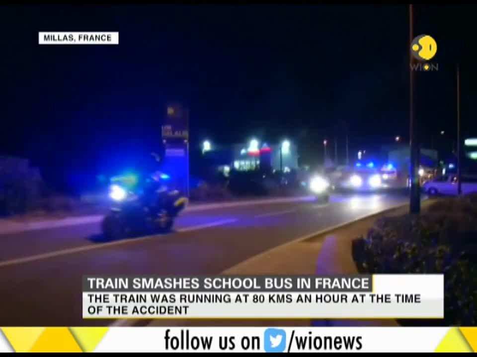 Train smashes school bus in France - World News