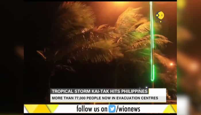 Tropical storm Kai-Tak hits Philippines