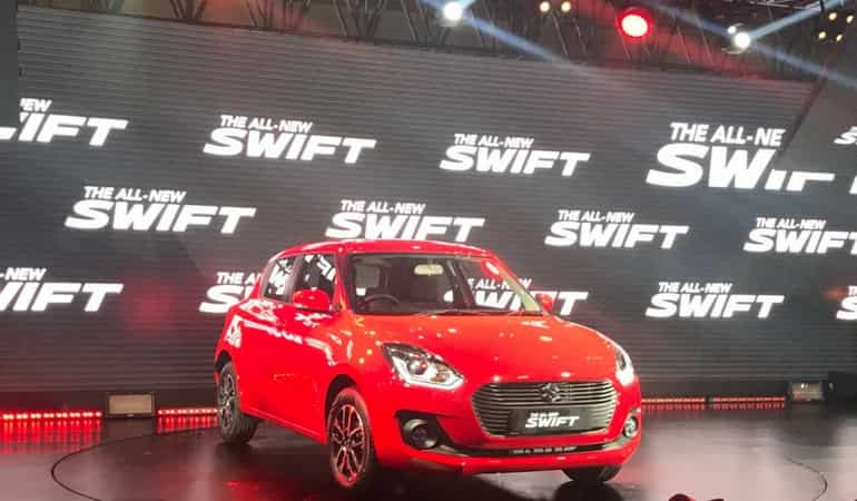Auto Expo 2018: New Swift launched at Rs 4.99 lakh Auto Expo 2018: New Swift launched at Rs 4.99 lakh