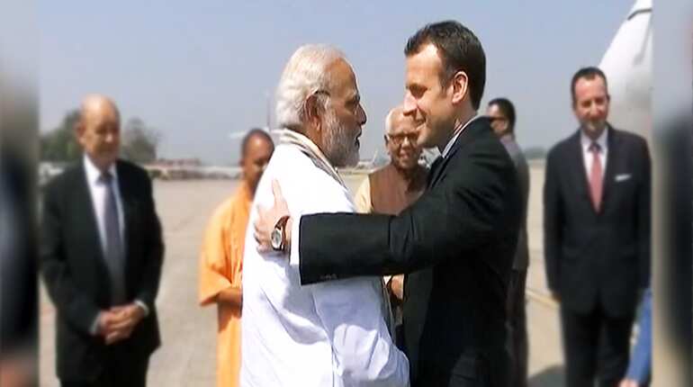 PM Modi, French President Macron inaugurate UP's largest solar power plant in Mirzapur