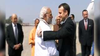 PM Modi, French President Macron inaugurate UP's largest solar power plant in Mirzapur