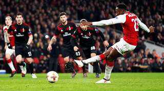 Watch: Arsenal beat AC Milan to reach quarter-finals of Europa League