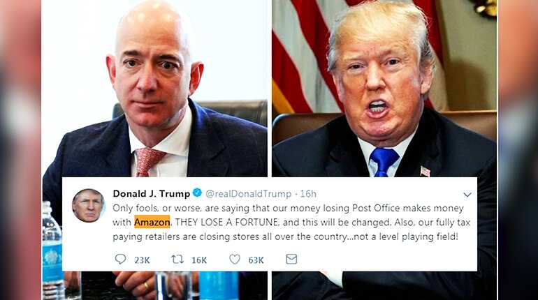 Watch: Trump tweets wipe out billions in Amazon shares Watch: Trump tweets wipe out billions in Amazon shares