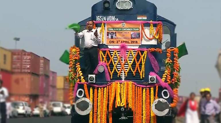 Watch: First India-Bangladesh container train flagged off