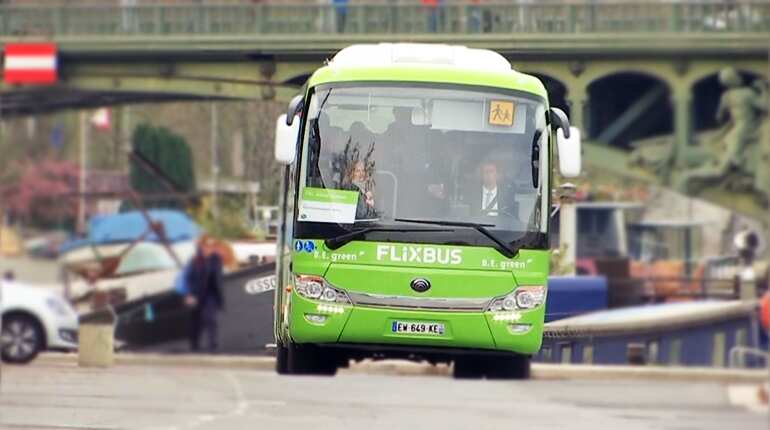 Watch: France gets world's first long-range electric bus line
