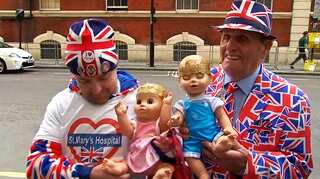 Watch: Britain celebrates as William's wife Kate gives birth to baby boy