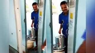 Watch: Railway vendor serves tea & coffee from train toilet