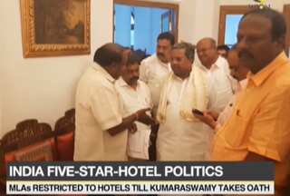 Watch: Congress, JD(S) MLAs staying at a 5-star hotel — Who is paying the bill?