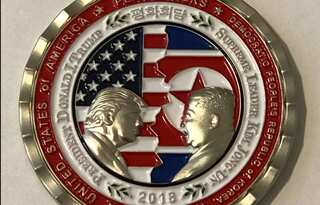 Watch: White House releases 'trip coin' ahead of US-N. Korea summit