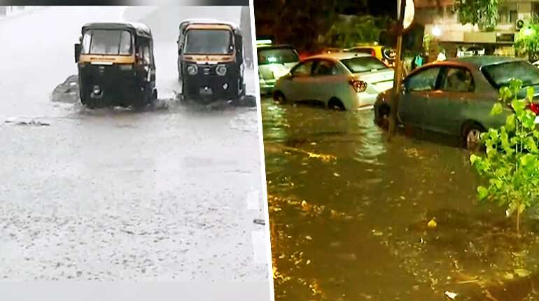 Watch: Heavy rains lash Mumbai, national disaster team on standby Watch: Heavy rains lash Mumbai, national disaster team on standby