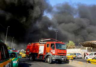 Watch: Fire hits Iraq's biggest ballot warehouse before recount